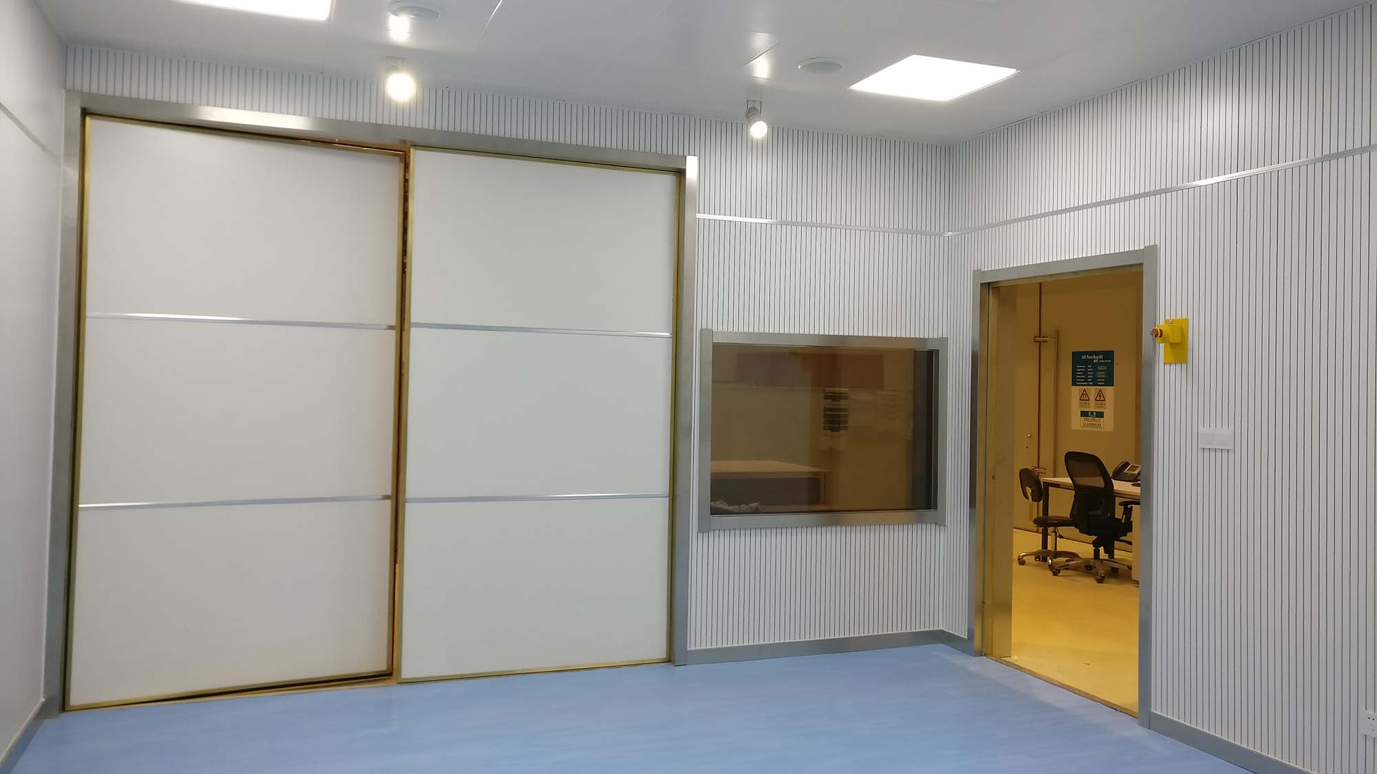 射頻雙開磁共振屏蔽門